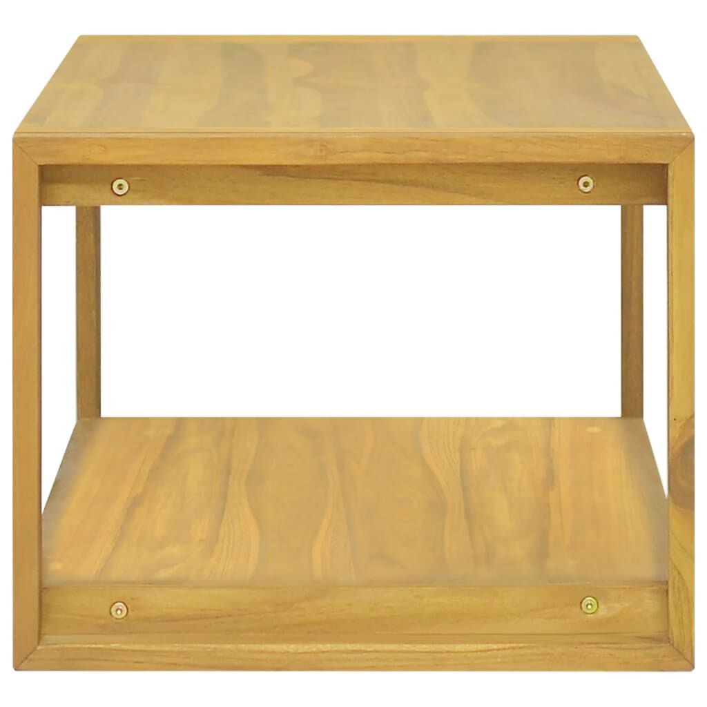 vidaXL Έπιπλο Μπάνιου Επιτοίχιο 110x45x35 εκ. από Μασίφ Ξύλο Teak