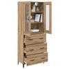 vidaXL Highboard Artisan Oak 69,5 x 34 x 180 &epsilon;&kappa;. &Epsilon;&pi;&epsilon;&xi;&epsilon;&rho;&gamma;&alpha;&sigma;&mu;έ&nu;&omicron; &xi;ύ&lambda;&omicron;