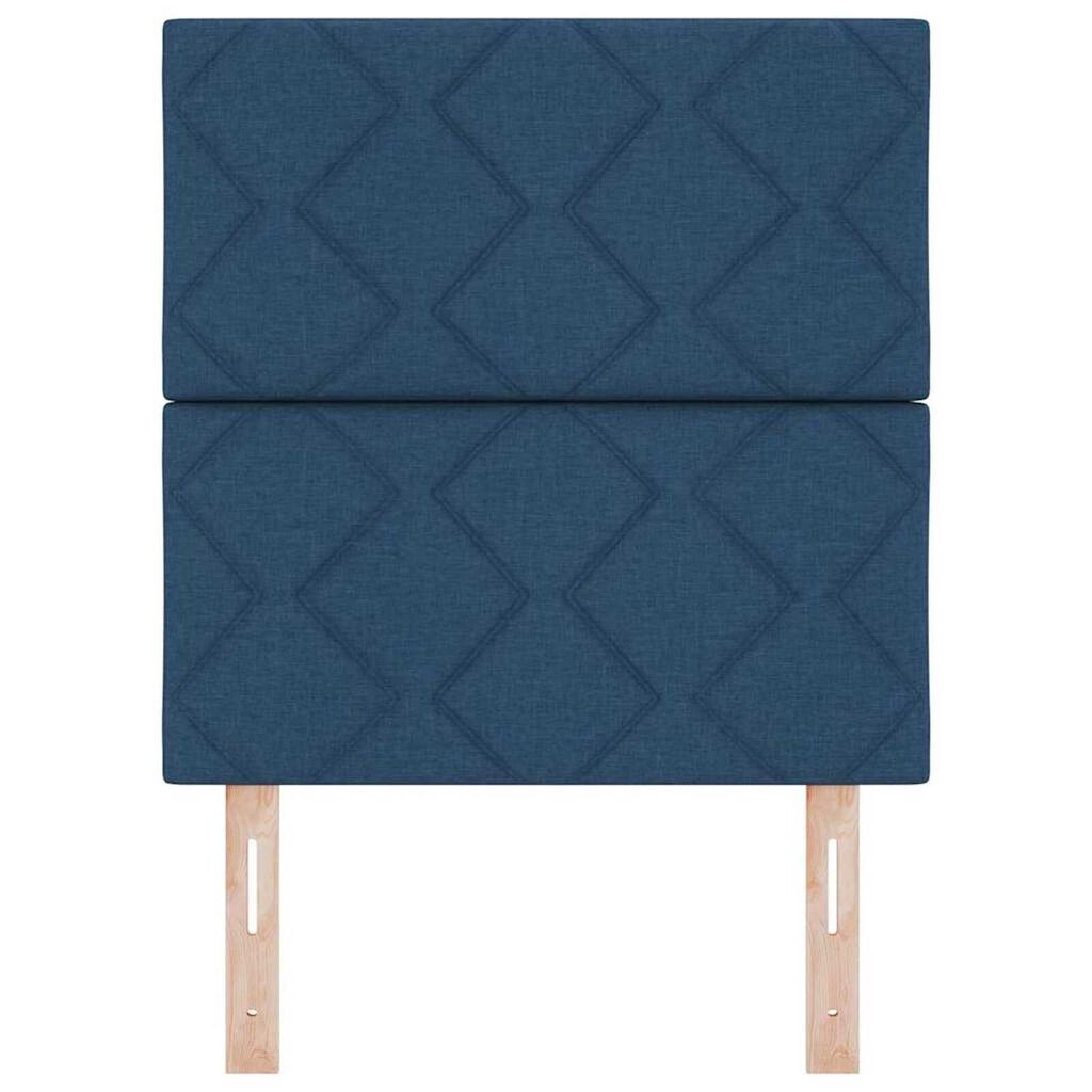 vidaXL Υφασμάτινο Κεφαλάρι Geometric με κεφαλάρι Μπλε 80 cm ύφασμα