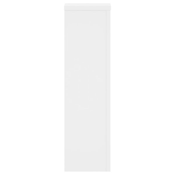 vidaXL Βάσεις Φυτών 2 τεμ. Λευκές 17x17x60 εκ. από Επεξεργασμένο Ξύλο