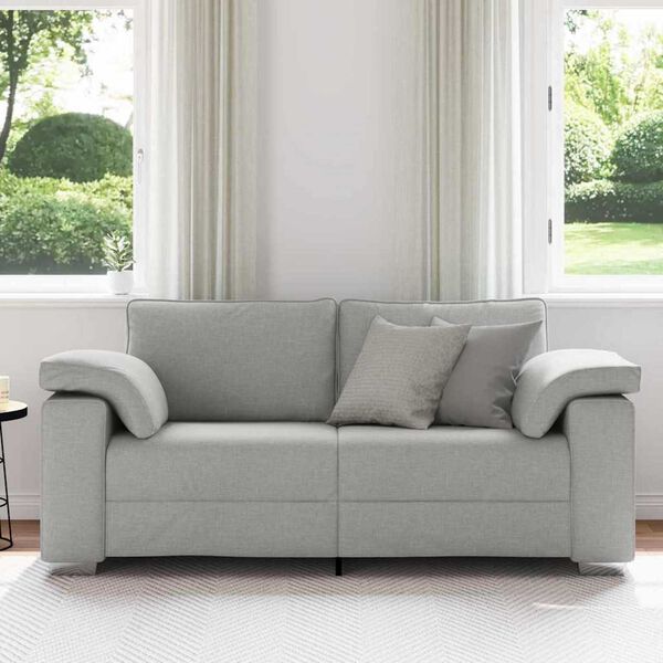 vidaXL Καναπές με μαξιλάρι Σκίουρος Γκρί 180 x 77 x 82 εκ ύφασμα