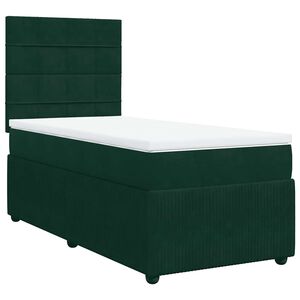 vidaXL &Kappa;&rho;&epsilon;&beta;ά&tau;&iota; Boxspring &mu;&epsilon; &Sigma;&tau;&rho;ώ&mu;&alpha; &Sigma;&kappa;&omicron;ύ&rho;&omicron; &Pi;&rho;ά&sigma;&iota;&nu;&omicron; 90x190 &epsilon;&kappa;. &Beta;&epsilon;&lambda;&omicron;ύ&delta;&iota;&nu;&omicron;
