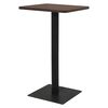 vidaXL Τραπέζι Bistro Σκούρο Σταχτί 70 x 70 x 107 εκ.