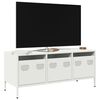 vidaXL Έπιπλο Τηλεόρασης Λευκό 101,5x39x43,5 εκ. Ατσάλι Ψυχρής Έλασης