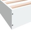 vidaXL Πλαίσιο Κρεβατιού Λευκό 140 x 200 εκ. Επεξεργ. Ξύλο