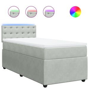 vidaXL &Kappa;&rho;&epsilon;&beta;ά&tau;&iota; Boxspring &mu;&epsilon; &Sigma;&tau;&rho;ώ&mu;&alpha; &Alpha;&nu;&omicron;&iota;&chi;&tau;ό &Gamma;&kappa;&rho;&iota; 80x200 &epsilon;&kappa;. &Beta;&epsilon;&lambda;&omicron;ύ&delta;&iota;&nu;&omicron;