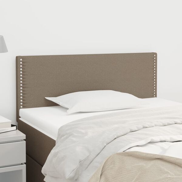 vidaXL Κεφαλάρι Κρεβατιού Taupe 100x5x78/88 εκ. Υφασμάτινο