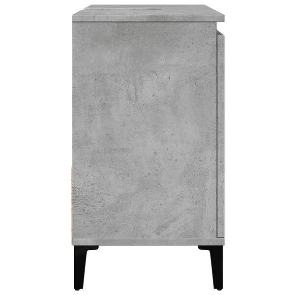 vidaXL ντουλάπι νεροχύτη σκυρόδεμα γκρι 65x33x60cm κατασκευασμένο ξύλο