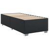 vidaXL Κρεβάτι Boxspring με Στρώμα Μαύρο 80 x 200 εκ. Συνθετικό Δέρμα
