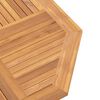 vidaXL Τραπέζι Κήπου Πτυσσόμενο 110 x 110 x 75 εκ. Μασίφ Ξύλο Teak