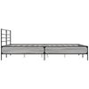 vidaXL Πλαίσιο Κρεβατιού Γκρι Sonoma 150x200 εκ. Επεξ. Ξύλο & Μέταλλο