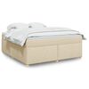 vidaXL &Kappa;&rho;&epsilon;&beta;ά&tau;&iota; Boxspring &mu;&epsilon; &Sigma;&tau;&rho;ώ&mu;&alpha; &Kappa;&rho;&epsilon;&mu; 180x200 &epsilon;&kappa;. &Upsilon;&phi;&alpha;&sigma;&mu;ά&tau;&iota;&nu;&omicron;