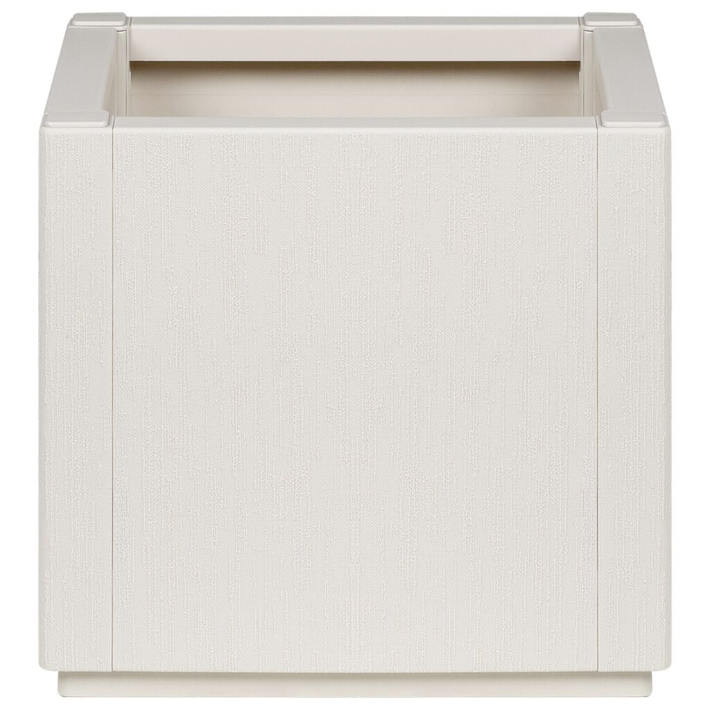 vidaXL Γλάστρα Κήπου Λευκή 36x36x35 εκ. PP