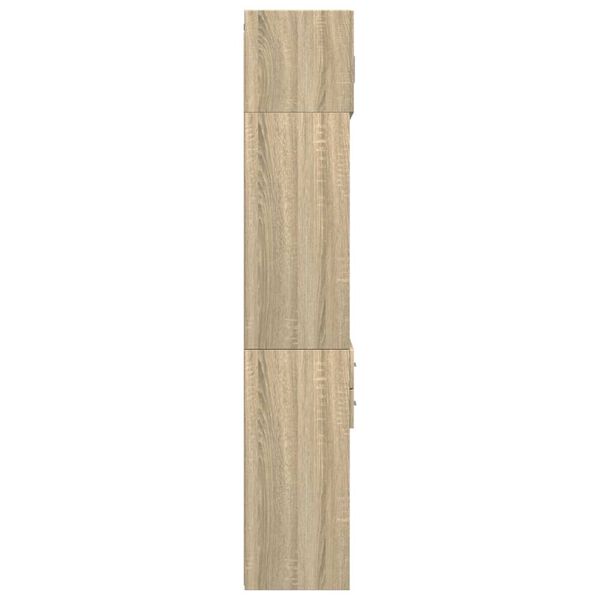 vidaXL Ραφιέρα με Ντουλάπια Sonoma Δρυς 70x42,5x225 εκ. Επεξ. Ξύλο