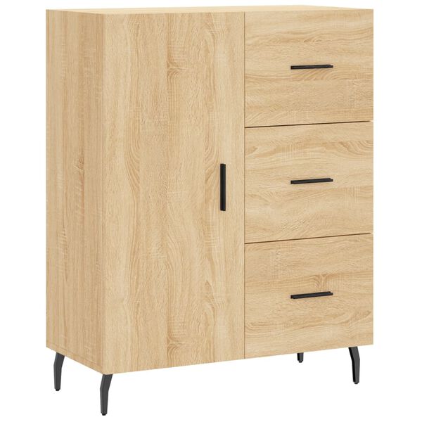 vidaXL Ντουλάπι Sonoma Δρυς 69,5 x 34 x 90 εκ. από Επεξεργασμένο Ξύλο