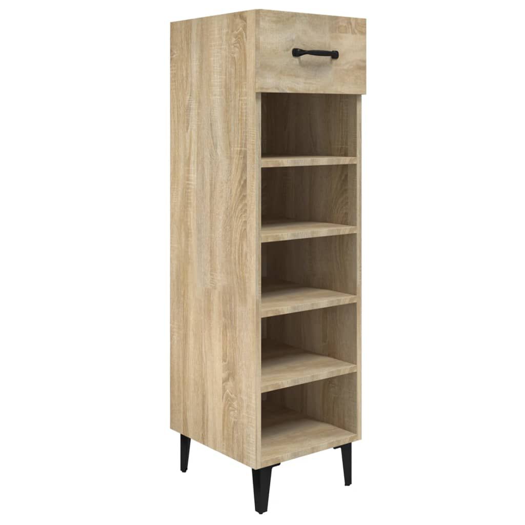 vidaXL Παπουτσοθήκη Sonoma Δρυς 30x35x105 εκ. από Επεξεργασμένο Ξύλο