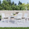 vidaXL Μαξιλάρια Καρέκλας Κήπου 4 τεμ. Taupe 50x50x7 εκ. Oxford Ύφασμα