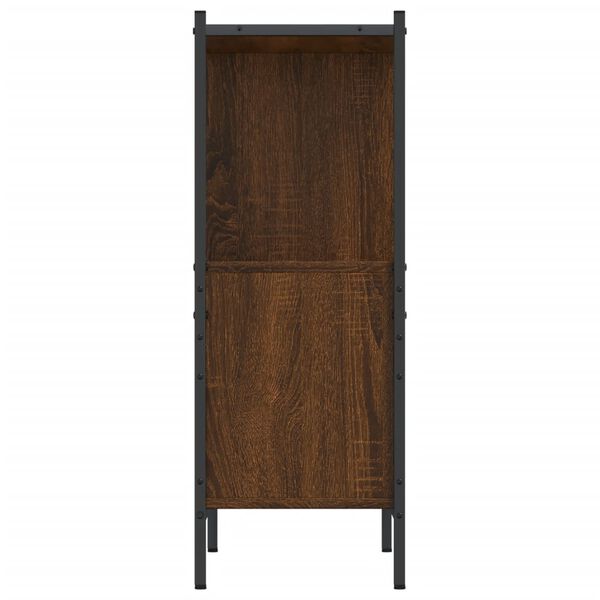 vidaXL Βιβλιοθήκη Καφέ Δρυς 72 x 28 x 77,5εκ. από Επεξεργασμένο Ξύλο