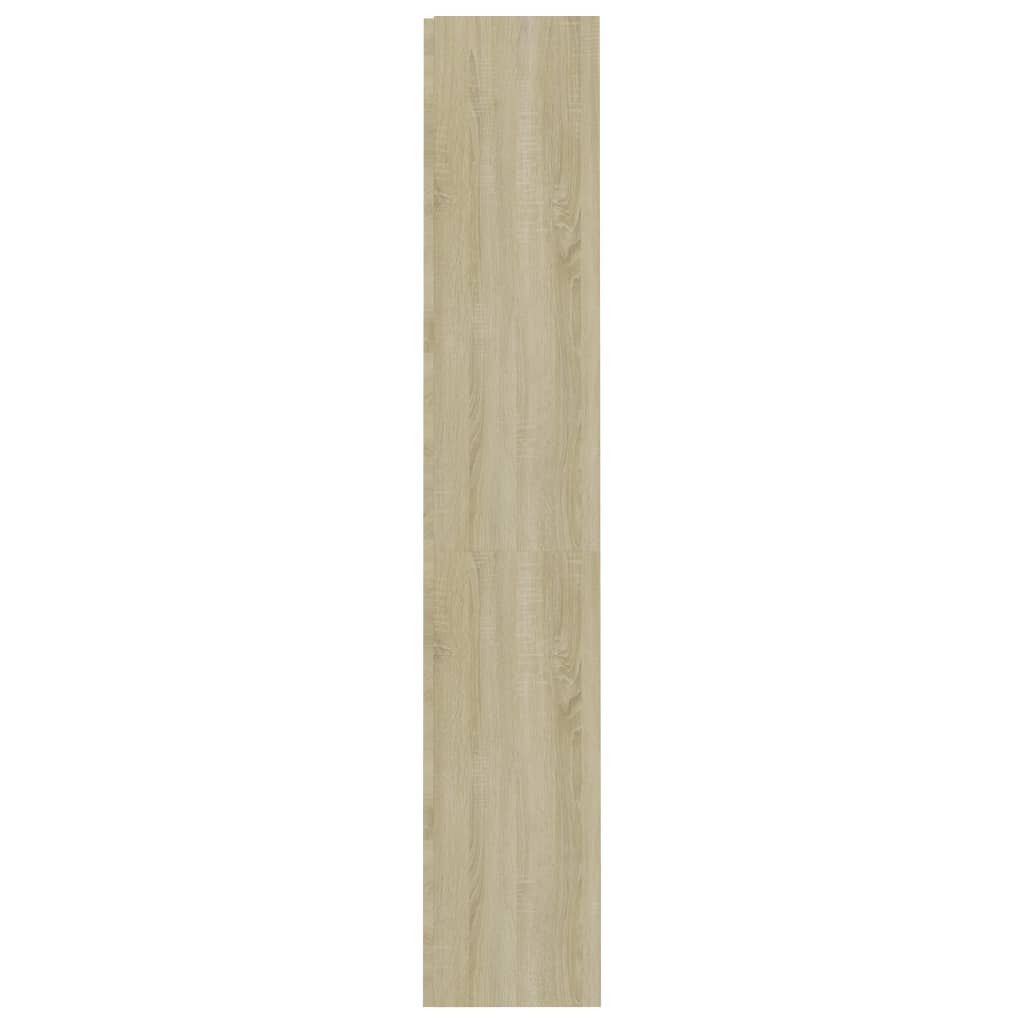 vidaXL Βιβλιοθήκη με 4 Ράφια Sonoma Δρυς 60x24x142 εκ. Επεξ. Ξύλο