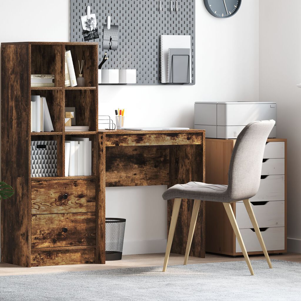 vidaXL Γραφείο Καπνιστή δρυς 70 x 40 x 76 εκ. Επεξεργασμένο ξύλο