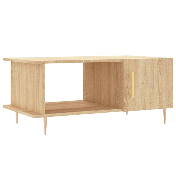 vidaXL Τραπεζάκι Σαλονιού Sonoma Δρυς 90x50x40 εκ. Επεξεργασμένο Ξύλο