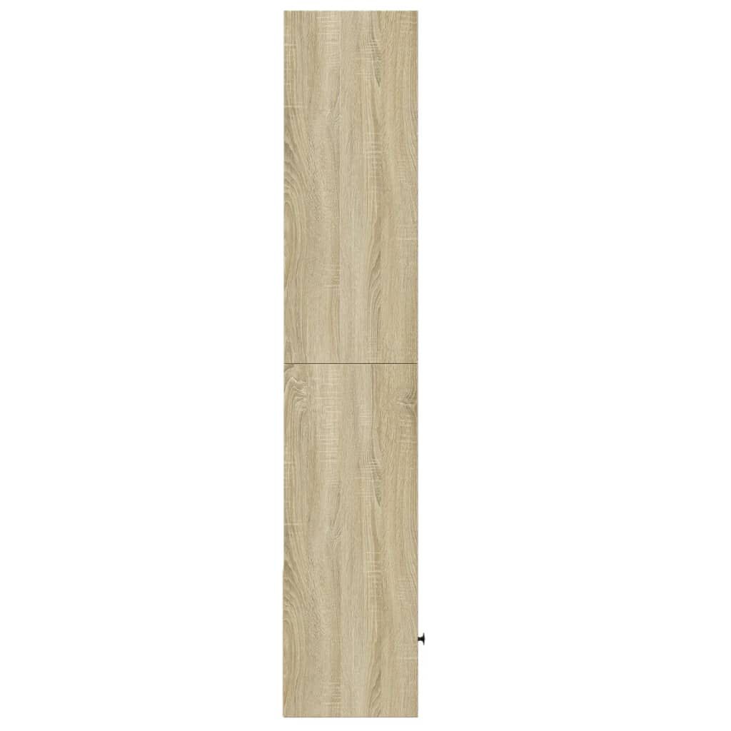 vidaXL Βιβλιοθήκη Sonoma Δρυς 40x36x189 εκ. από Επεξεργασμένο Ξύλο