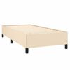 vidaXL Πλαίσιο κρεβατιού χωρίς στρώμα Κρέμα 80x200 cm Ύφασμα