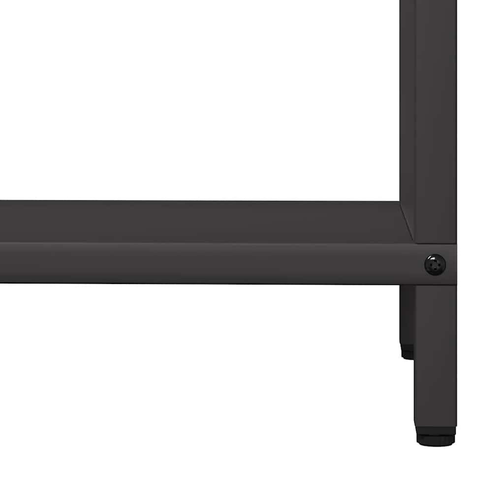 vidaXL Ράφι για καυσόξυλα Μαύρο 60x25x60 cm Ατσάλι ψυχρής έλασης