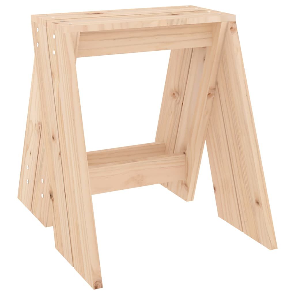 vidaXL Σκαμπό 2 τεμ. 40 x 40 x 45 εκ. από Μασίφ Ξύλο Πεύκου