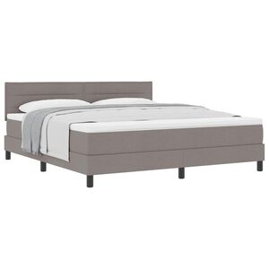vidaXL &Kappa;&rho;&epsilon;&beta;ά&tau;&iota; &mu;&epsilon; &epsilon;&lambda;&alpha;&tau;ή&rho;&iota;&alpha; &mu;&epsilon; &sigma;&tau;&rho;ώ&mu;&alpha; Taupe 180 x 200 cm ύ&phi;&alpha;&sigma;&mu;&alpha;