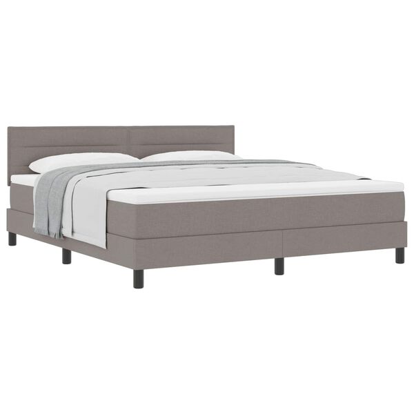 vidaXL &Kappa;&rho;&epsilon;&beta;ά&tau;&iota; &mu;&epsilon; &epsilon;&lambda;&alpha;&tau;ή&rho;&iota;&alpha; &mu;&epsilon; &sigma;&tau;&rho;ώ&mu;&alpha; Taupe 180 x 200 cm ύ&phi;&alpha;&sigma;&mu;&alpha;