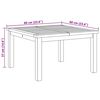 vidaXL Τραπεζάκι σαλονιού Καφέ 60 x 60 x 36 cm Μασίφ ξύλο teak
