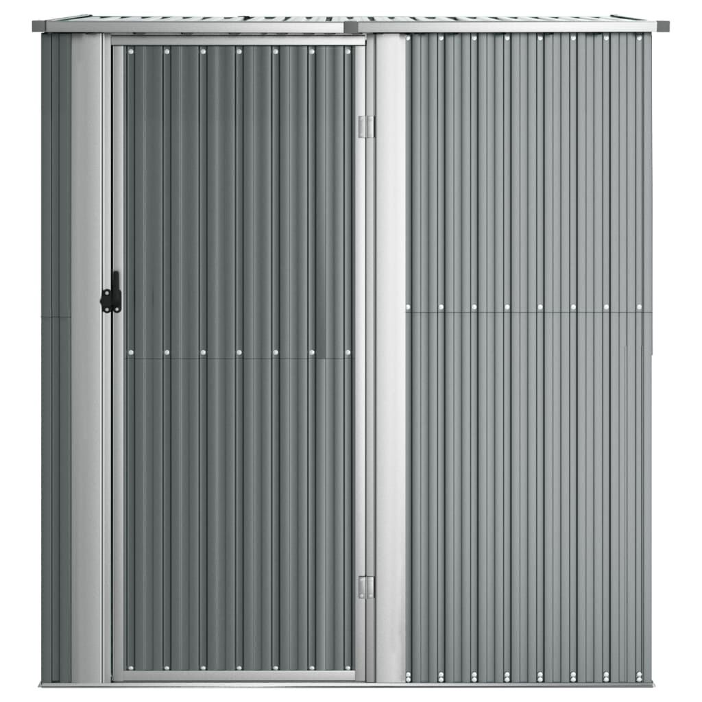vidaXL Αποθήκη Κήπου Γκρι 180,5 x 97 x 209,5 εκ. από Γαλβαν. Ατσάλι