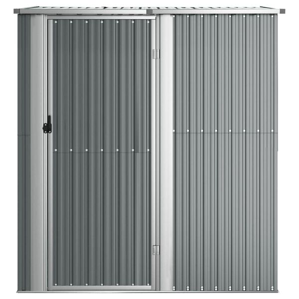 vidaXL Αποθήκη Κήπου Γκρι 180,5 x 97 x 209,5 εκ. από Γαλβαν. Ατσάλι