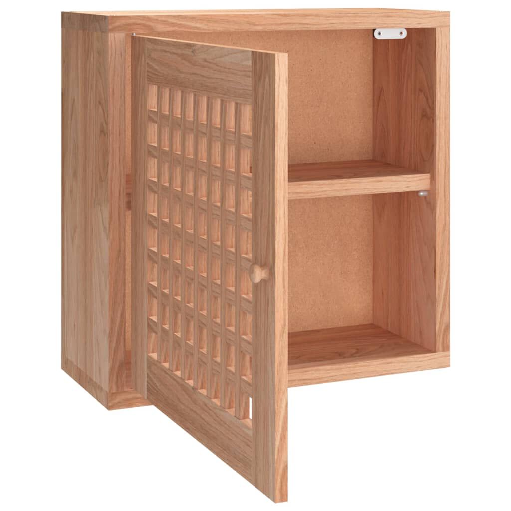 vidaXL Ντουλάπι Τοίχου 42 x 18 x 42 εκ. από Μασίφ Ξύλο Καρυδιάς