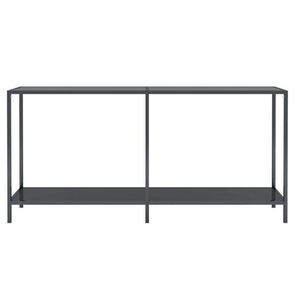 vidaXL Τραπέζι Κονσόλα Μαύρο 160 x 35 x 75,5 εκ. από Ψημένο Γυαλί