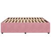 vidaXL Πλαίσιο Κρεβατιού Ροζ 200x200 εκ. Βελούδινο