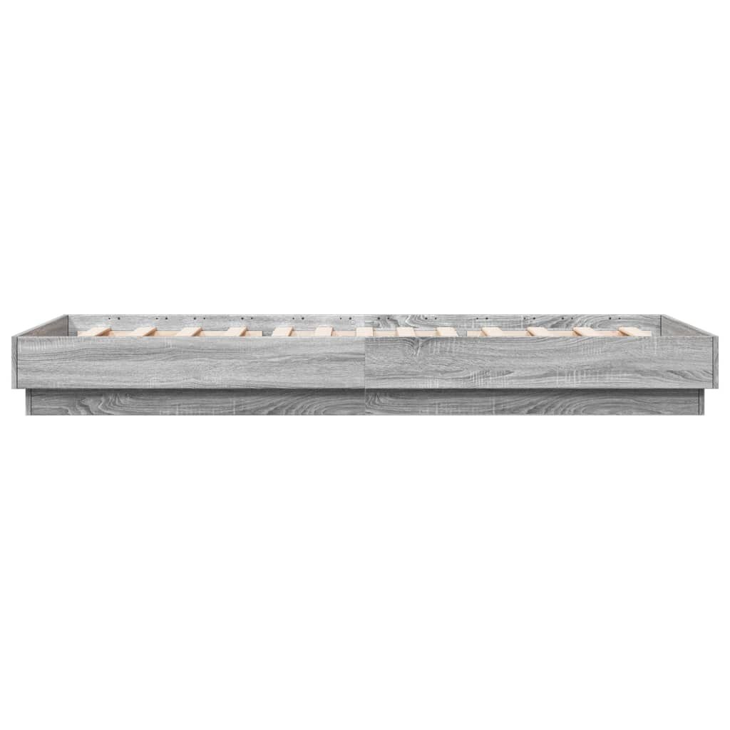 vidaXL Πλαίσιο Κρεβατιού Γκρι Sonoma 90x200 εκ. Επεξεργασμένο Ξύλο