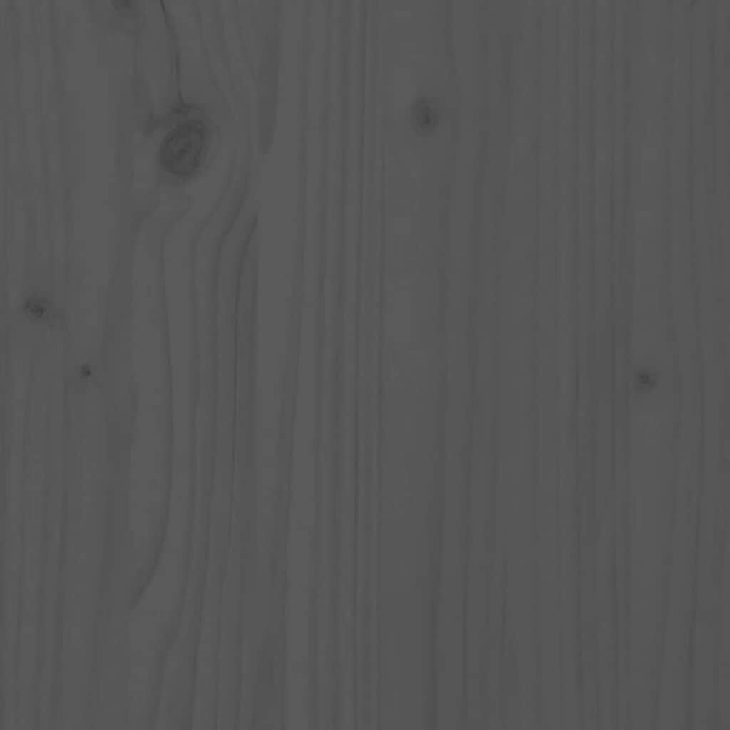 vidaXL Βάση Οθόνης Γκρι 100 x 27 x 15 εκ. από Μασίφ Ξύλο Πεύκου