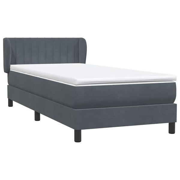 vidaXL &Kappa;&rho;&epsilon;&beta;ά&tau;&iota; Boxspring &mu;&epsilon; &Sigma;&tau;&rho;ώ&mu;&alpha; &Sigma;&kappa;&omicron;ύ&rho;&omicron; &Gamma;&kappa;&rho;&iota; 100x210 &epsilon;&kappa;. &Beta;&epsilon;&lambda;&omicron;ύ&delta;&iota;&nu;&omicron;