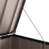 vidaXL Κουτί αποθήκευσης κήπου Μαύρο 101,5 x 57 x 100,5 εκ. Ατσάλι