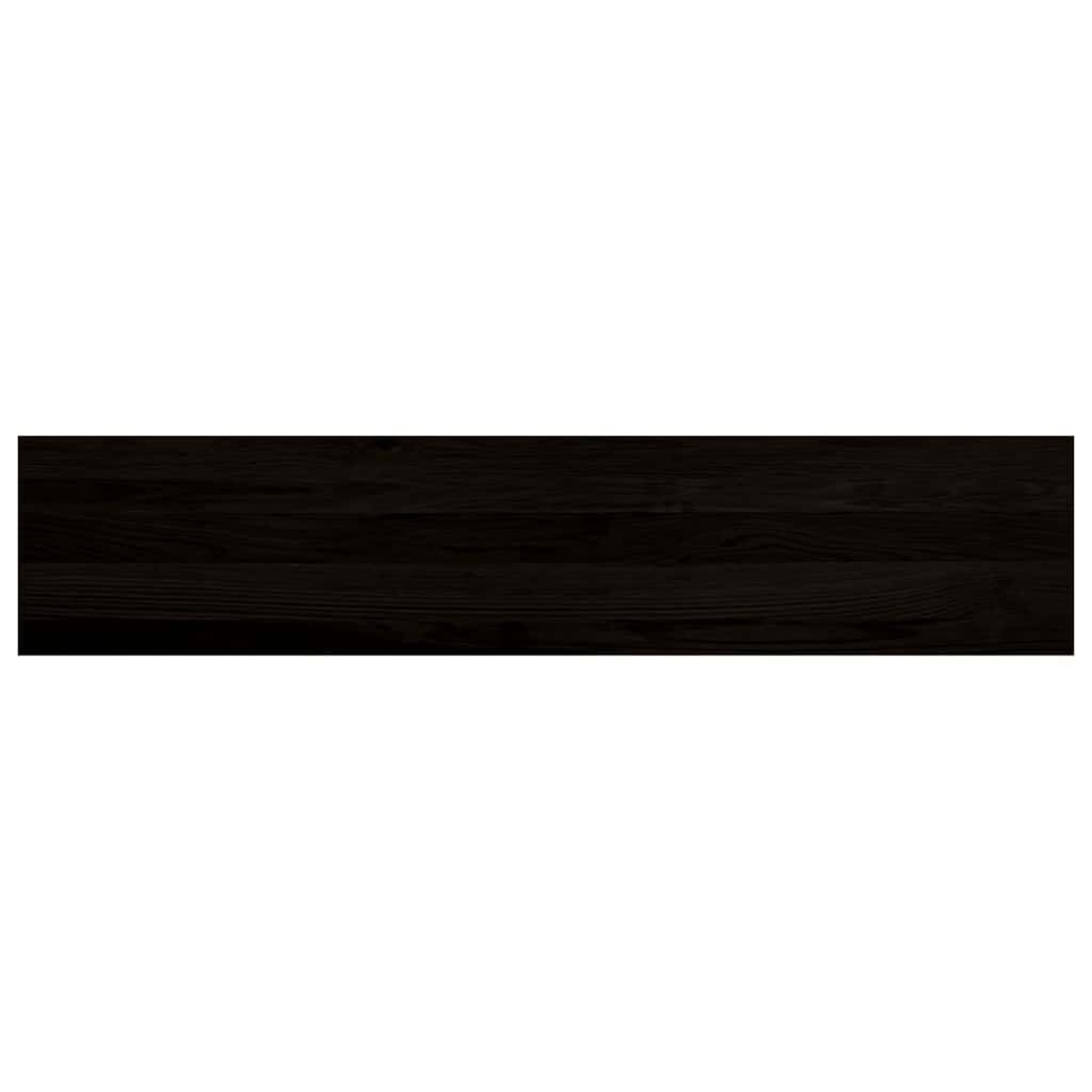 vidaXL Πέλματα Σκάλας 2 τεμάχια Σκούρο καφέ 120x30x2cm Ξύλο μασίφ δρυς