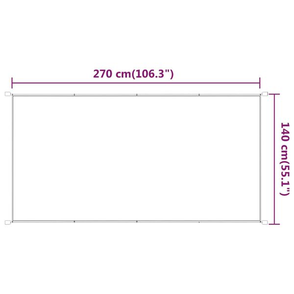 vidaXL Τέντα Κάθετη Ανθρακί 140 x 270 εκ. από Ύφασμα Oxford