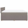 vidaXL &Kappa;&rho;&epsilon;&beta;ά&tau;&iota; Boxspring &mu;&epsilon; &Sigma;&tau;&rho;ώ&mu;&alpha; Taupe 180x200 &epsilon;&kappa;. &Upsilon;&phi;&alpha;&sigma;&mu;ά&tau;&iota;&nu;&omicron;