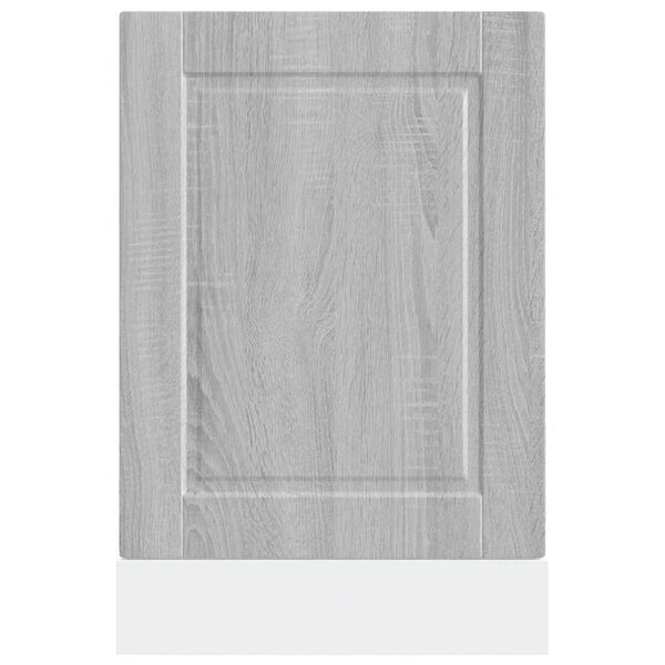 vidaXL Πίνακας πλυντηρίου πιάτων Porto Γκρι sonoma 45x1,5x67 cm