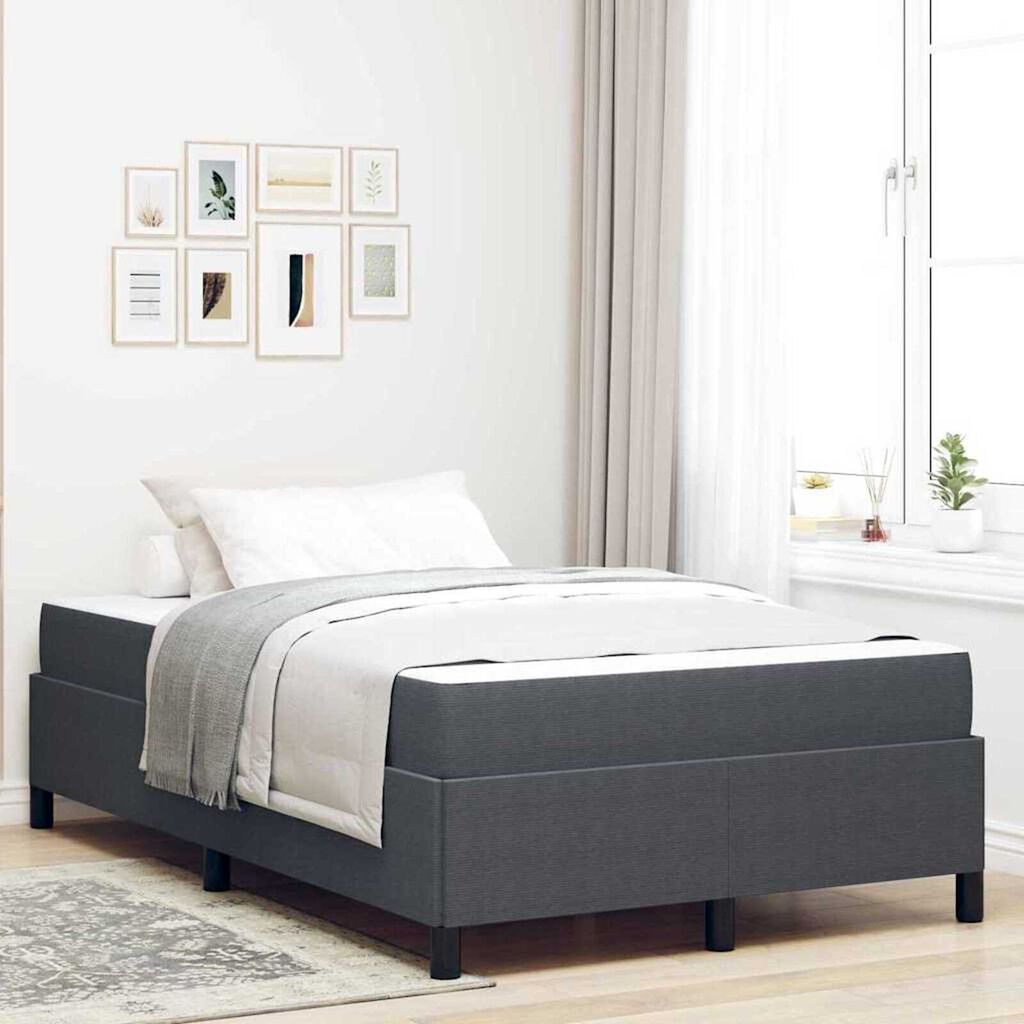vidaXL Σκελετός Κρεβατιού Σκούρο γκρι 120 x 200 cm Βελούδο