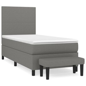 vidaXL &Kappa;&rho;&epsilon;&beta;ά&tau;&iota; Boxspring &mu;&epsilon; &Sigma;&tau;&rho;ώ&mu;&alpha; &Sigma;&kappa;&omicron;ύ&rho;&omicron; &Gamma;&kappa;&rho;&iota; 90x200 &epsilon;&kappa;. &Upsilon;&phi;&alpha;&sigma;&mu;ά&tau;&iota;&nu;&omicron;