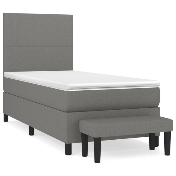 vidaXL &Kappa;&rho;&epsilon;&beta;ά&tau;&iota; Boxspring &mu;&epsilon; &Sigma;&tau;&rho;ώ&mu;&alpha; &Sigma;&kappa;&omicron;ύ&rho;&omicron; &Gamma;&kappa;&rho;&iota; 90x200 &epsilon;&kappa;. &Upsilon;&phi;&alpha;&sigma;&mu;ά&tau;&iota;&nu;&omicron;