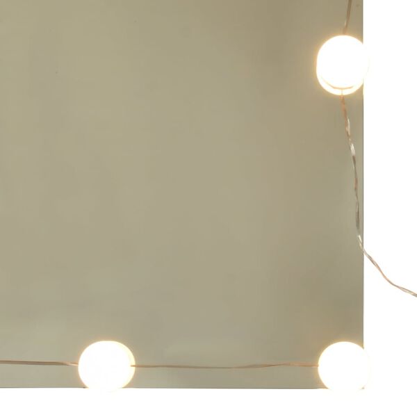 vidaXL Μπουντουάρ με LED Όψη Παλαιού Ξύλου 60 x 40 x 140 εκ.