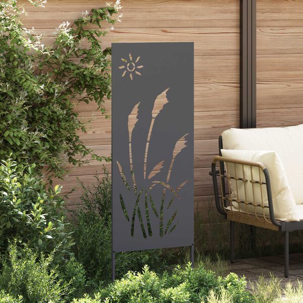 vidaXL Διακοσμητική Πλάκα Κήπου Άλλο Ανθρακί 50 x 140 cm